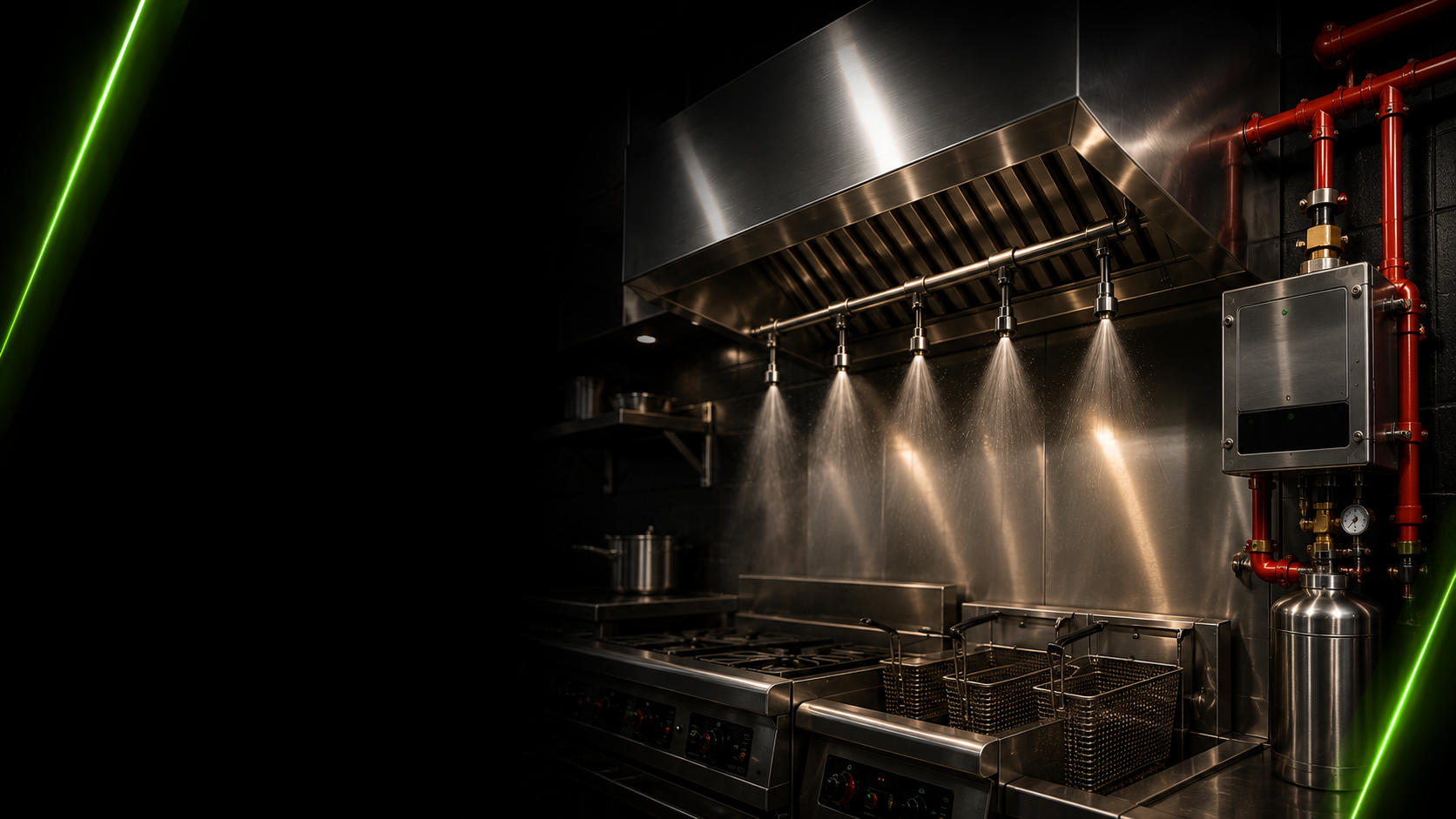 Sistema de extinción para cocinas industriales